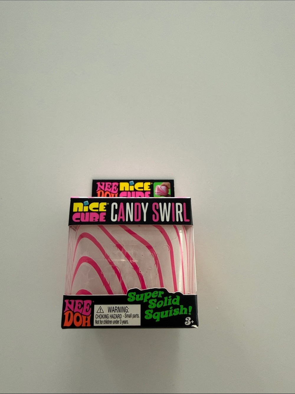 Nice Cube Candy Swirl Super Solid Squish - Pink